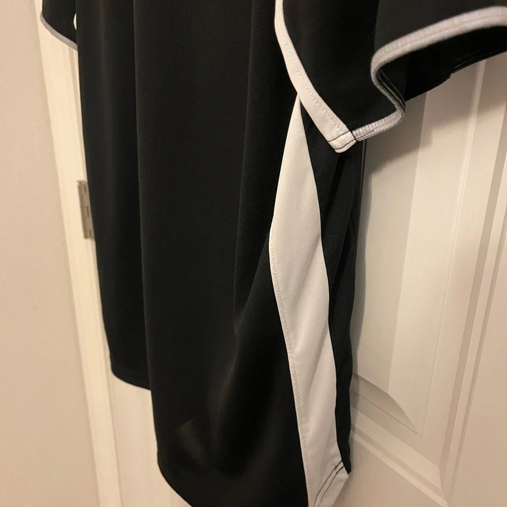 ADIDAS  CLIMACOOL POLO black‎ with white sides, embroidered Adidas right chest